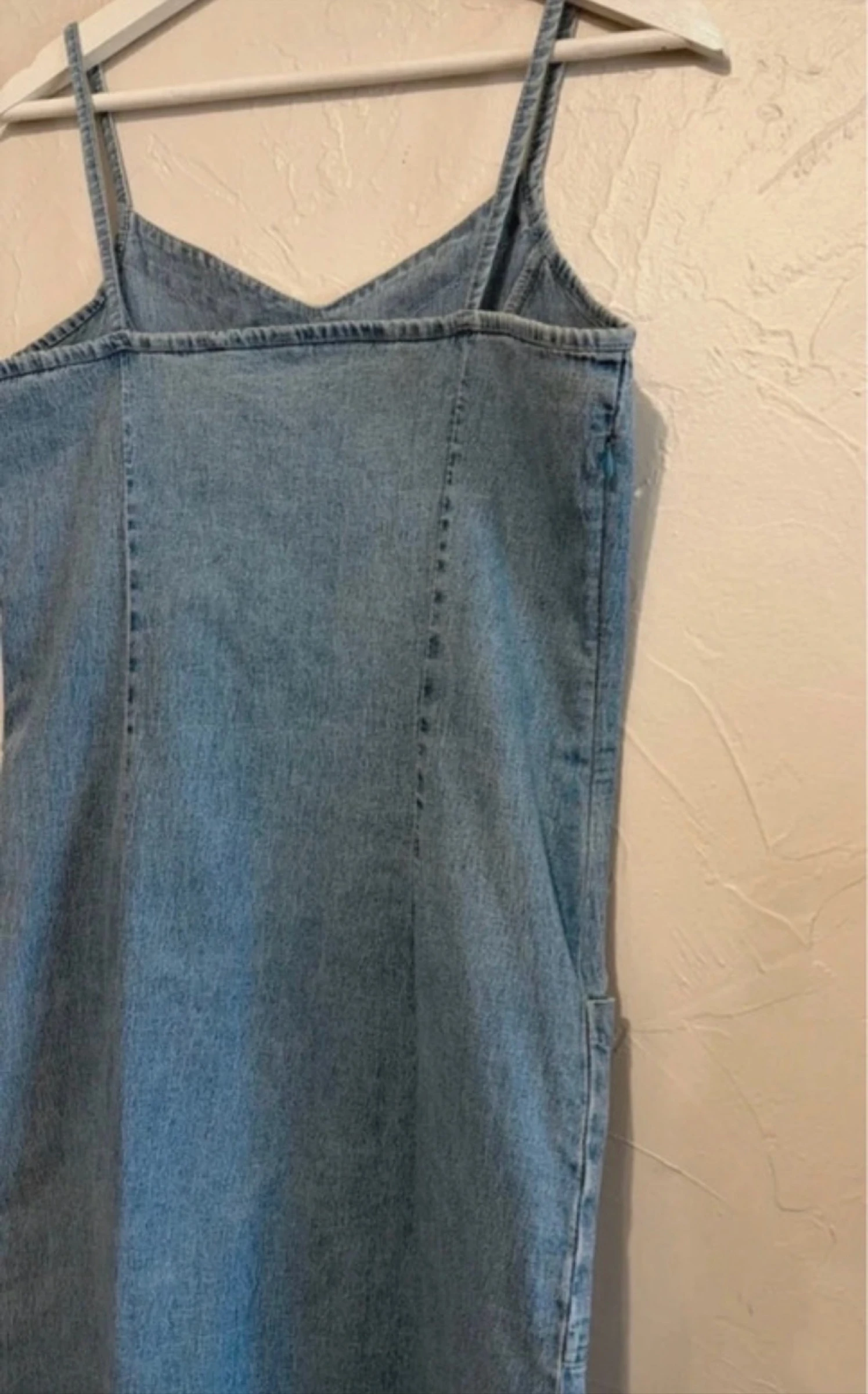 Vestido vintage de mezclilla talla 42 con bordados – photo 8